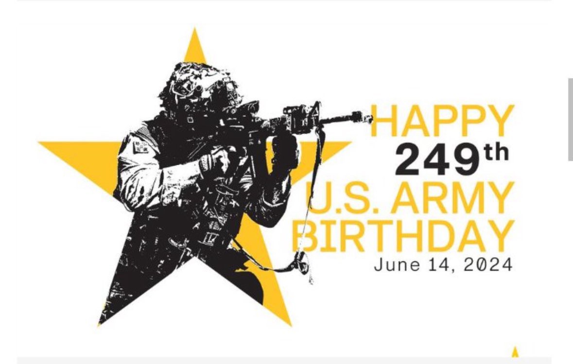 Happy Birthday to <a href="/USArmy/">U.S. Army</a> Proud to Serve. #SoldierForLife