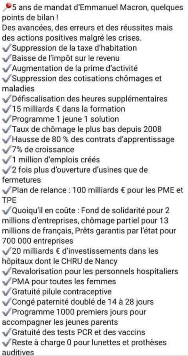 🔴pour mémoire, les principales action des gouvernements Macron
