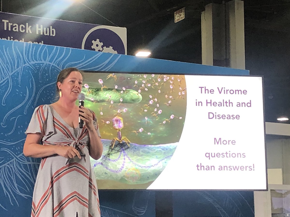 DrChrisKellogg's tweet image. Thought provoking presentation from @bkoskella about the virome of health and disease in the #ASMicrobe studio 🧪🧫👩‍🔬