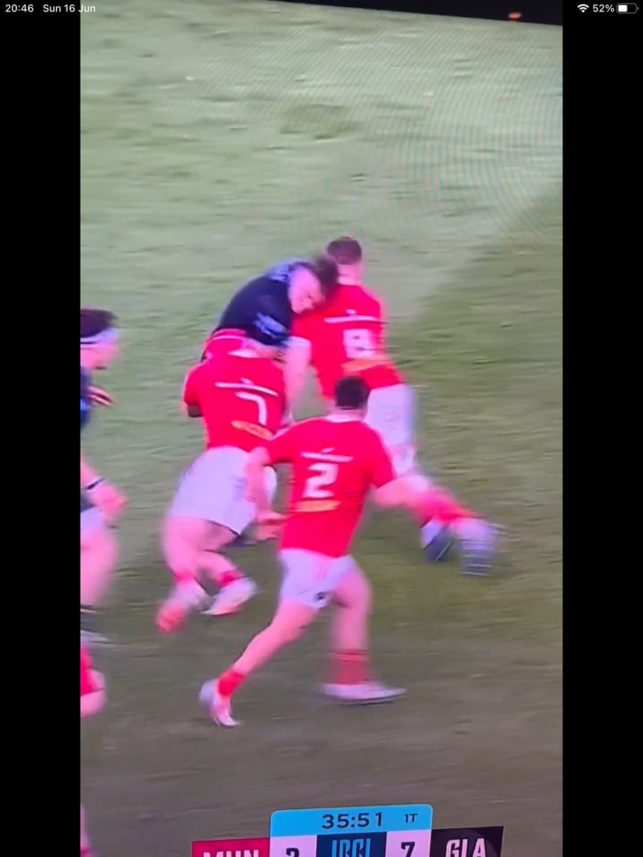 Fifejambo250's tweet photo. @hubiegallagher @rugby_ap Looks like head contact and the left arm not wrapping at this point https://t.co/aNAxyo4AIA