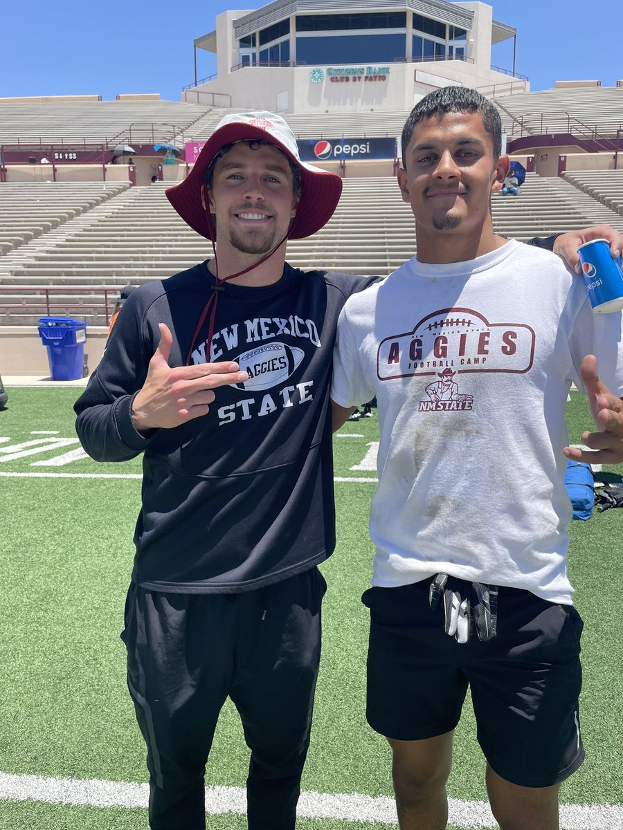 Xai Carrasco (@carrascoxai) on Twitter photo Beyond blessed to have the opportunity to go out and compete at the <a href="/NMStateFootball/">New Mexico State Football</a> Elite camp,Big thank you to <a href="/Coach_Fishback/">Nelson Fishback</a> <a href="/CoachHFernandez/">Henry Fernandez</a>
<a href="/daltonbowles3/">Dalton Bowles</a> for working with me #GoAggies Beyond blessed to have the opportunity to go out and compete at the <a href="/NMStateFootball/">New Mexico State Football</a> Elite camp,Big thank you to <a href="/Coach_Fishback/">Nelson Fishback</a> <a href="/CoachHFernandez/">Henry Fernandez</a>
<a href="/daltonbowles3/">Dalton Bowles</a> for working with me #GoAggies
