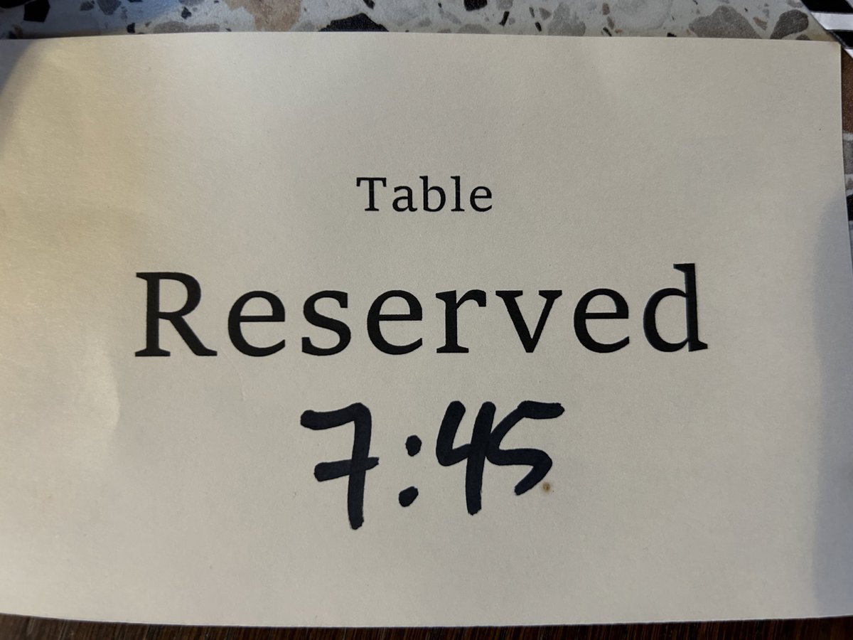 leepg's tweet image. “Who the hell would reserve a table in the name ‘Shit’,” I thought. And then I realised…