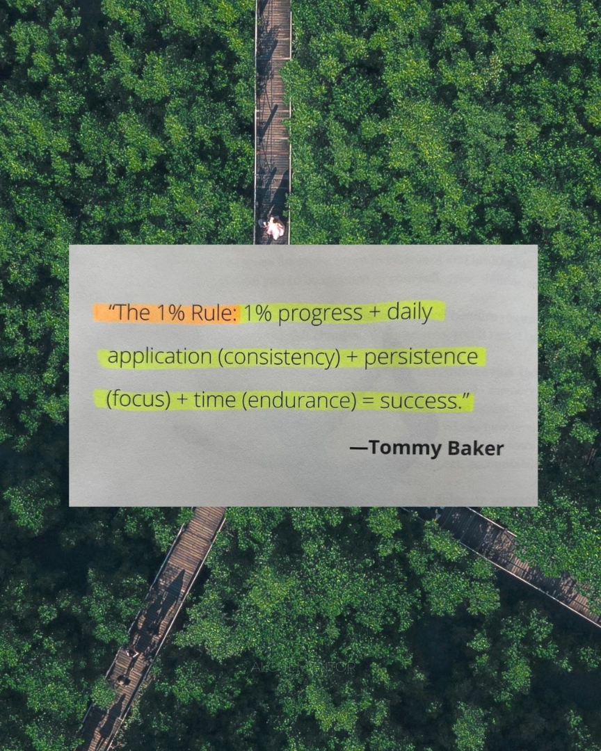 Alchementor's tweet photo. Even if you don't feel like it do something for your future self.

1% movement towards the direction of your goals every day is more than 0%. https://t.co/vdbc2wyIqK