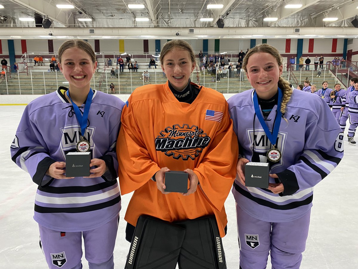 YouthHockeyHub's tweet photo. 2024 NAFES
2011 Championship 

Team MN Purple > MN Machine (1-0)

Most Outstanding
Forward - Avery Wagner (TMN) 
Defense -  Lydia Joseph (TMN) 
Goalie - Piper Tam (MNM) https://t.co/SVlJAoze8P