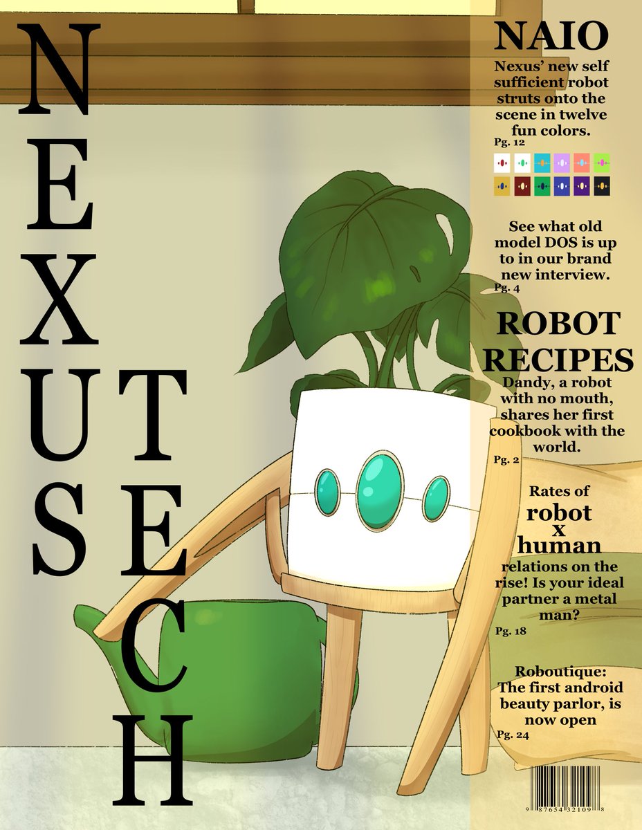 GrindingGearsOF's tweet photo. Meet NAIO, a household robot built to take care of plants. 
The specific NAIO unit is defective, and needs help to nurse them back to health. This route is completely platonic, but still full of interesting story beats and companionship in its own way.
#NAIO #datablecharacter https://t.co/Nji8J3APGo