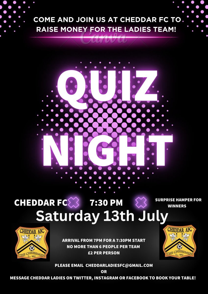 Cheddar Ladies FC tweet media