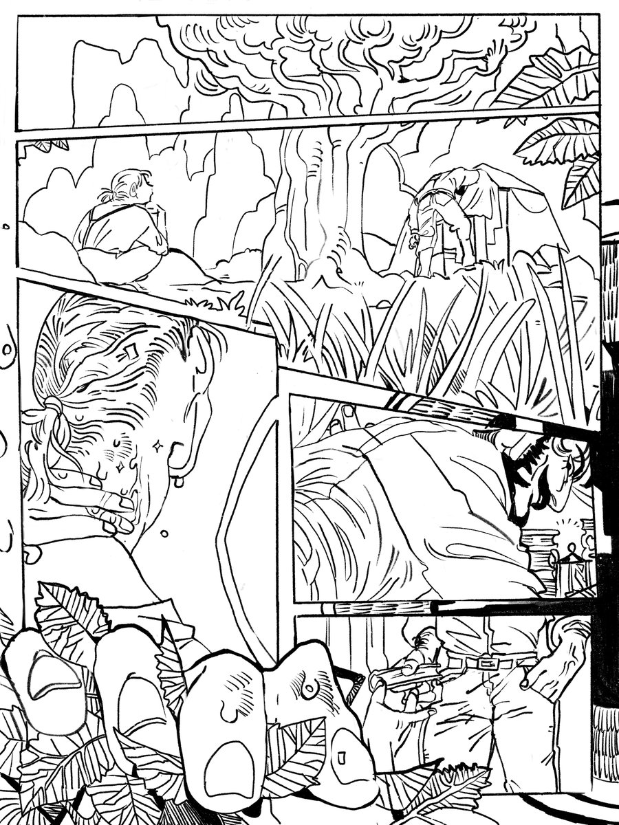 I made a youtube vid showing my usual progress when making pages with 3 pages from the comic i'm currently working on. youtube.com/watch?v=khz7b4…