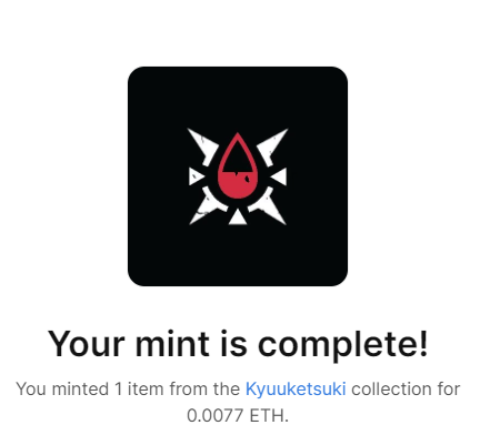 Not Much but This is my little support for our bro
<a href="/Vicendraws/">Vicen</a> on his project <a href="/KyuuketsukiNft/">Kyuuketsuki</a> 🩸