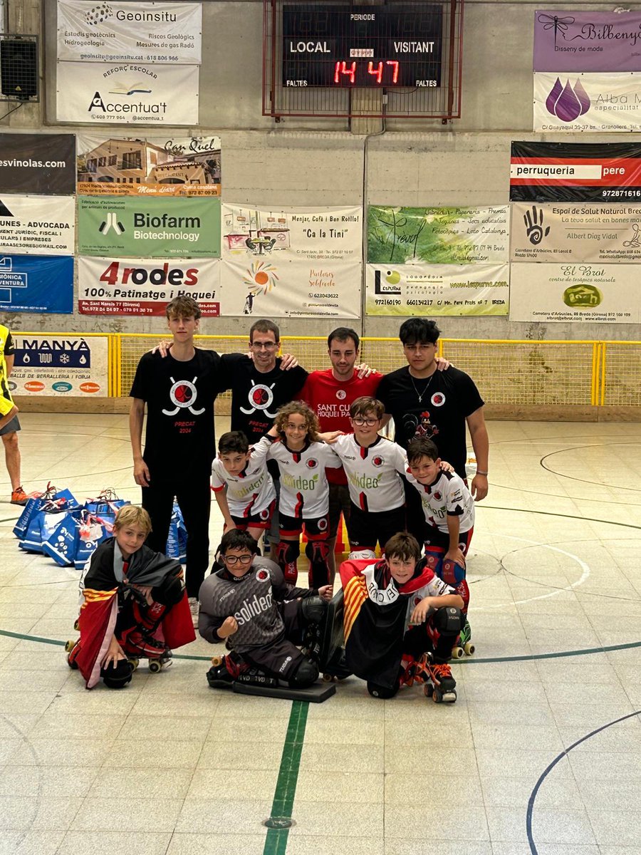 Campions del Precat a Breda, per segon any consecutiu, continuem creixent a la base del <a href="/phcsantcugat/">Solideo Patí Hoquei Club Sant Cugat</a> #hoqueipatins #santcugat