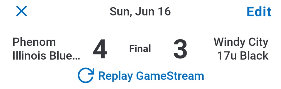Phenom Illinois '25 Blue (@phenomil2025) on Twitter photo W 4-3 <a href="/PrimetimeIL/">Primetime</a>
<a href="/GavinGrummer10/">Gavin Grummer</a> 3.0IP, 2R
<a href="/XanderShanko1/">Xander Shevchenko</a> 2.2IP, 1R
<a href="/LiamSullivan_11/">Liam Sullivan</a> 1.1IP, 0R
<a href="/ConnerMcLean22/">Conner McLean</a> 2-3, R
Hits from <a href="/DylanVisvadra17/">Dylan Visvadra</a> <a href="/calther07/">christian alther</a> <a href="/LiamSullivan_11/">Liam Sullivan</a> <a href="/XanderShanko1/">Xander Shevchenko</a> and Porter
Huge 2-RBI go-ahead single <a href="/rj_wolski1119/">RJ Wolski</a> Top 7
Championship next @ UIC W 4-3 <a href="/PrimetimeIL/">Primetime</a>
<a href="/GavinGrummer10/">Gavin Grummer</a> 3.0IP, 2R
<a href="/XanderShanko1/">Xander Shevchenko</a> 2.2IP, 1R
<a href="/LiamSullivan_11/">Liam Sullivan</a> 1.1IP, 0R
<a href="/ConnerMcLean22/">Conner McLean</a> 2-3, R
Hits from <a href="/DylanVisvadra17/">Dylan Visvadra</a> <a href="/calther07/">christian alther</a> <a href="/LiamSullivan_11/">Liam Sullivan</a> <a href="/XanderShanko1/">Xander Shevchenko</a> and Porter
Huge 2-RBI go-ahead single <a href="/rj_wolski1119/">RJ Wolski</a> Top 7
Championship next @ UIC