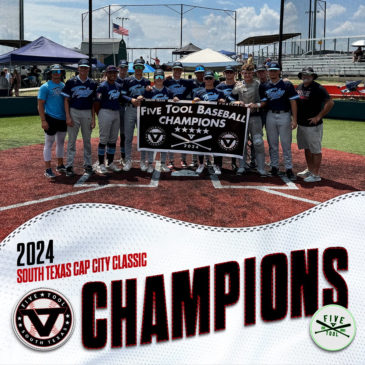 Five Tool South Texas (@fivetoolstx) on Twitter photo 🏆CHAMPIONS🏆
Congrats to @troskysw_tpu Red on winning the 16U <a href="/FiveTool/">Five Tool Baseball</a> South Texas Cap City Classic!
#WatchEm 🏆CHAMPIONS🏆
Congrats to @troskysw_tpu Red on winning the 16U <a href="/FiveTool/">Five Tool Baseball</a> South Texas Cap City Classic!
#WatchEm