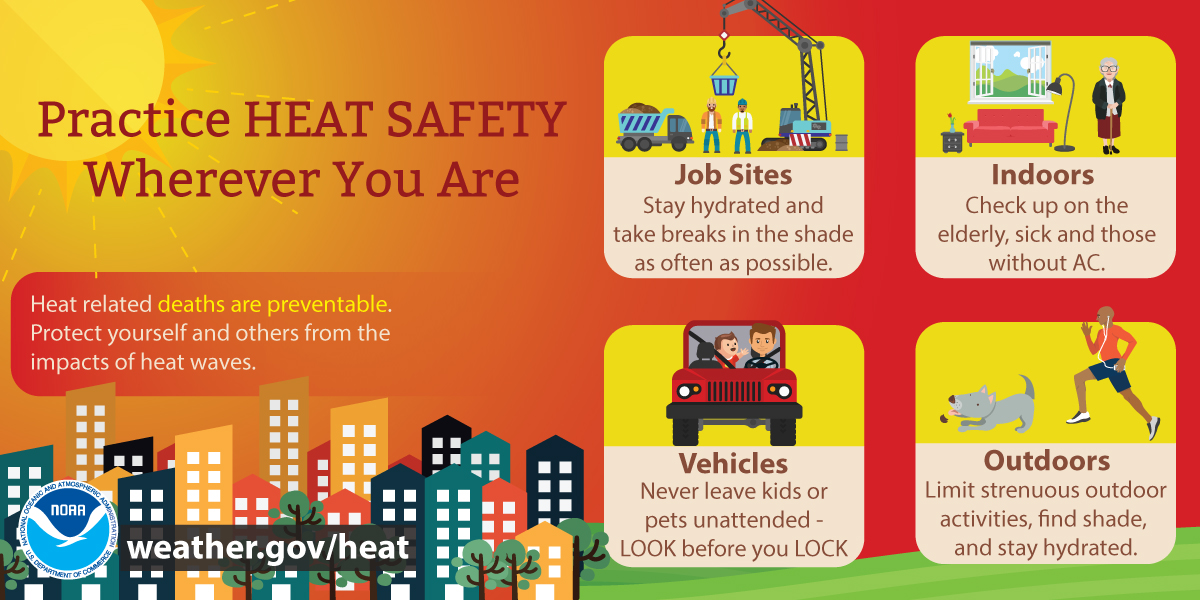 Increasing heat &amp; humidity this week will bring dangerous conditions to all of western &amp; north central NY. Heat index values over 95 degrees expected for the entire area. Heat Advisories have been issued for the entire area. Please see below for details &amp; safety info.