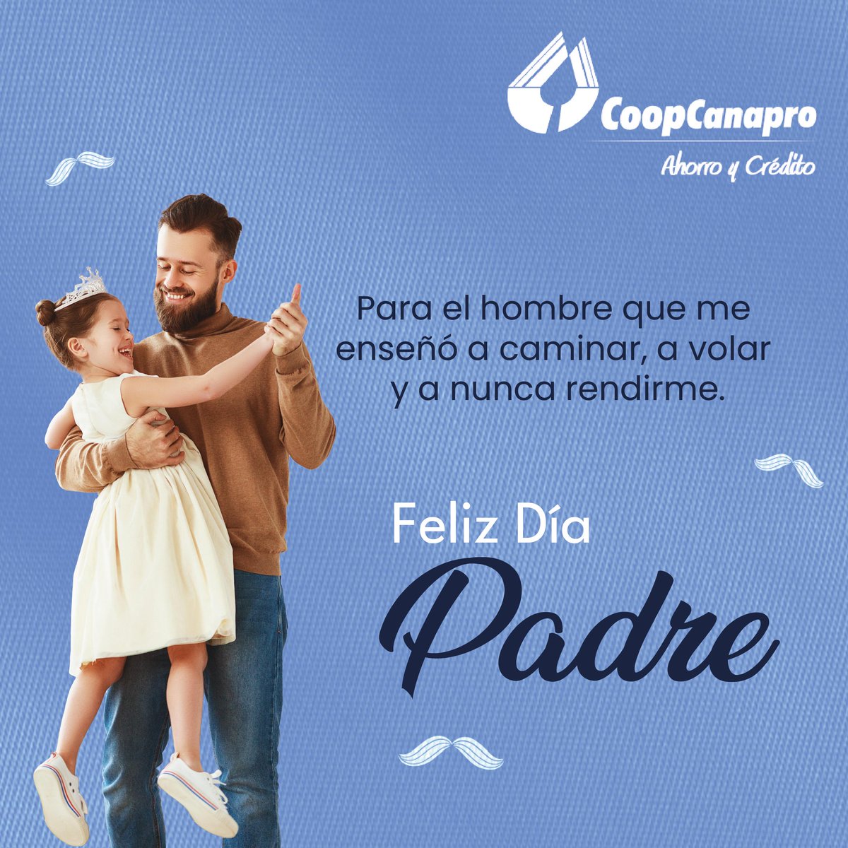 Coopcanapro's tweet photo. "En este Día del Padre, honramos a quien nos ha guiado con su sabiduría y amor incondicional. ¡Gracias, papá, por ser nuestro faro!"

#Coopcanapro #díadel padre #ParaCrecerJuntos https://t.co/ls3ETDRxZS