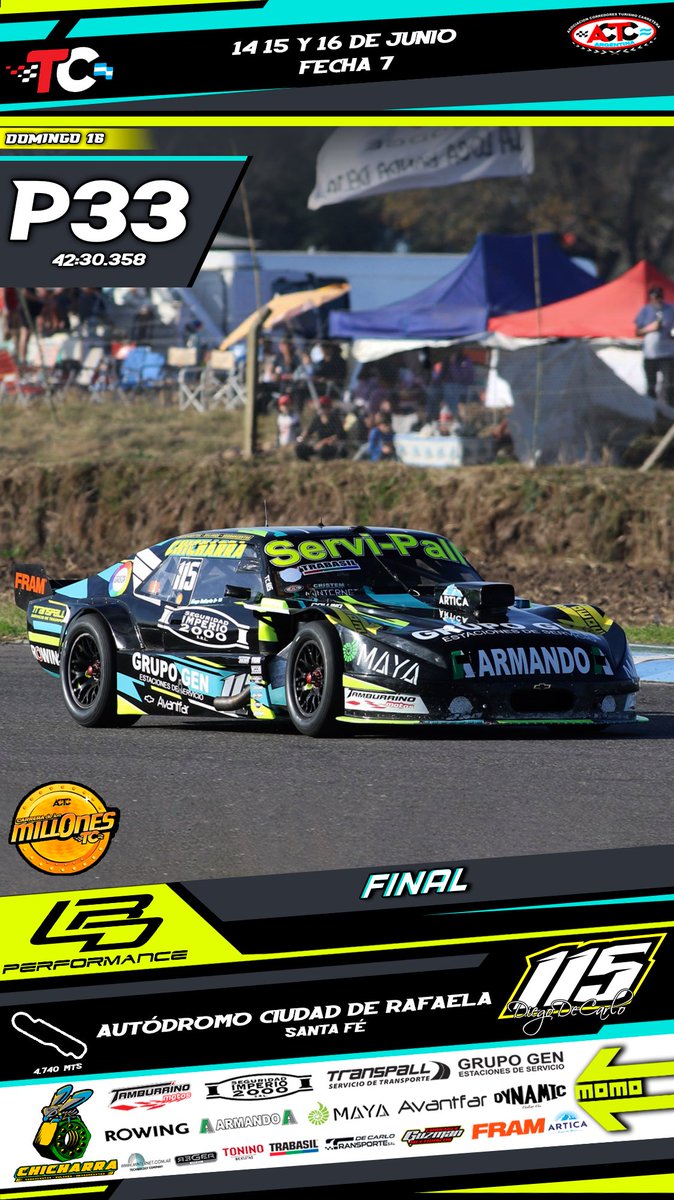 LRD_Performance's tweet photo. Por su parte, @CaitoRisatti concluyó en el P25, penando un tanto con la velocidad final de su Camaro, al igual que @diegodecarlo1, que debió correr con el motor de repuesto tras la rotura sufrida en la serie, y con la falta de potencia sólo pudo pensar en llegar, en el P33 🏁. https://t.co/rYVtP1ZnTt