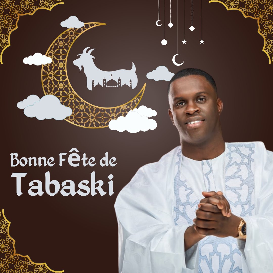 abalde_doura's tweet photo. Je vous souhaite une très bonne fête de Tabaski ! Que cette journée soit remplie de bonheur, de paix et de partage. Eid Mubarak à tous ! #Tabaski #EidMubarak https://t.co/sOmjv8xYUs