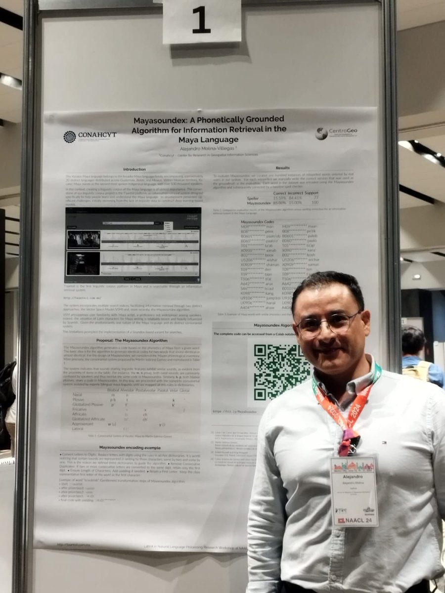 lxnlp's tweet image. Part of the @_LXAI mission is increase the visibility and connect with the diversity of Latinx researchers in NLP. Today, we're sharing insights, discoveries and more. Don't miss the chance to join us and ask Latinx researchers about their work in our poster session! #naacl2024