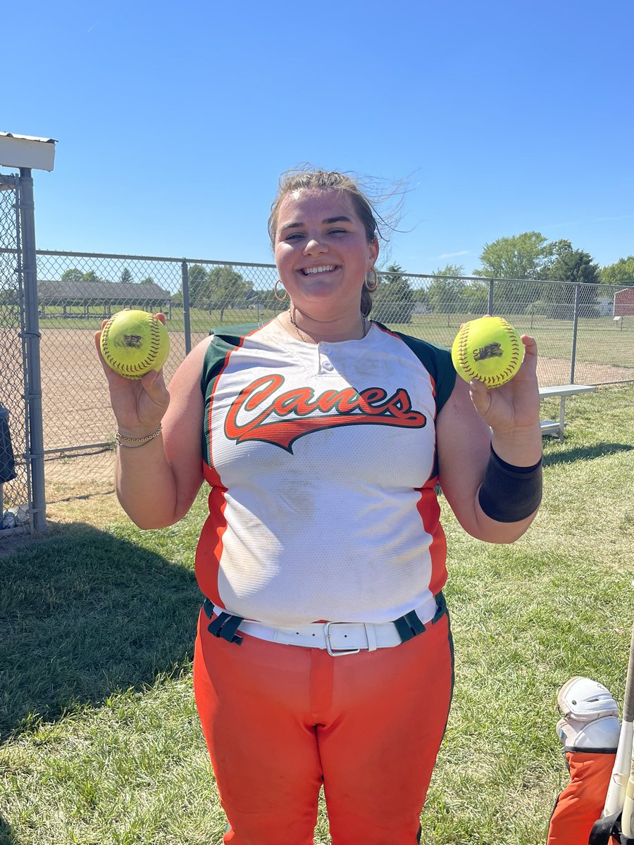 Hannah Raines (2024) with 2-bombs on the weekend for <a href="/Canes06/">Janne Hokkanen</a> at @ShowcaseSheer 💪🏻🧡🥎💚