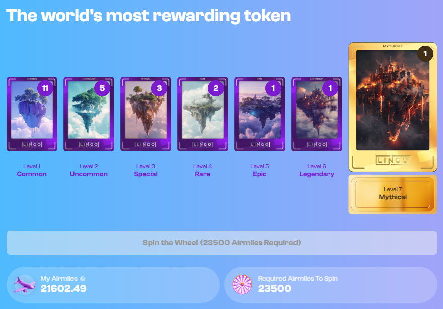 Crypto_x_1's tweet photo. Shoot!! Just got my first #MythicalCard in @Lingocoins campaign!
Super excited!
I hope i can get #FirstClass NFT soon enough! 🤞
$LINGO is a #rwa token with #socialifi theme!
You may join #lingoislands campaign using referral link: https://t.co/179GRBMpUP
#lingo #EidAlAdha https://t.co/noYDOIkqfn