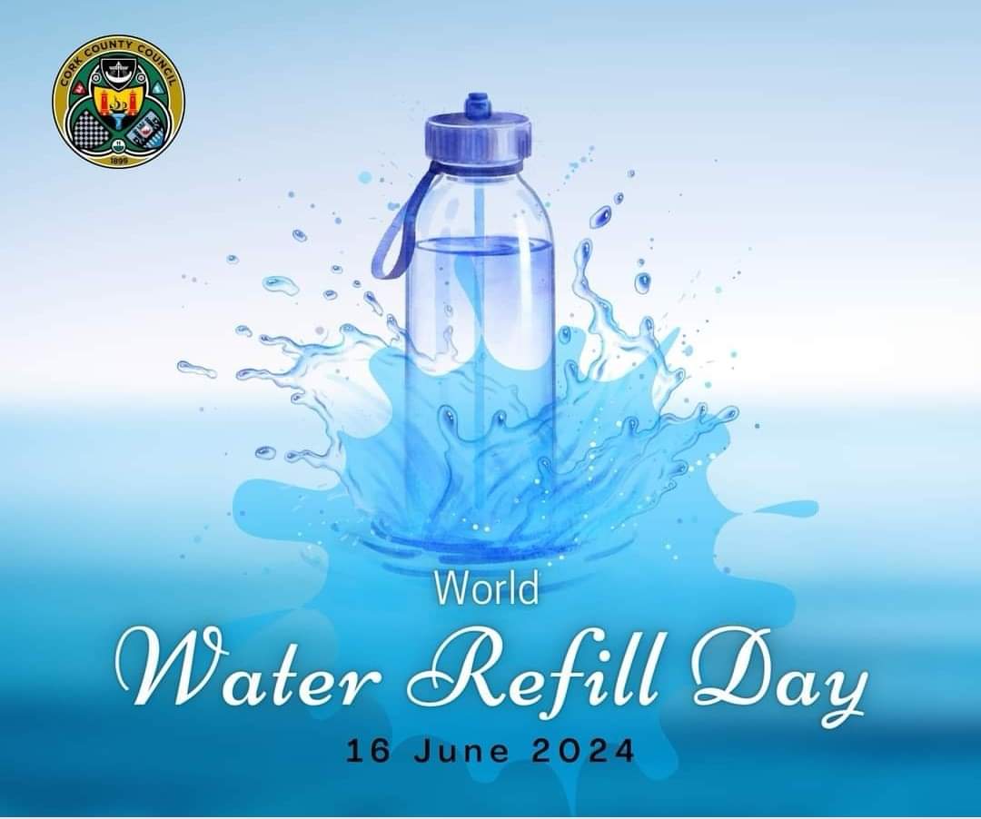 corkcolibrary's tweet image. #BandonLibrary is raising its reusable bottles! Did you know we have a filtered water cooler here at the branch?
June 16th is #WorldRefillDay, and to mark it, we’re encouraging all those who visit our library to bring their reusable water bottle with them and refill here.  
Every