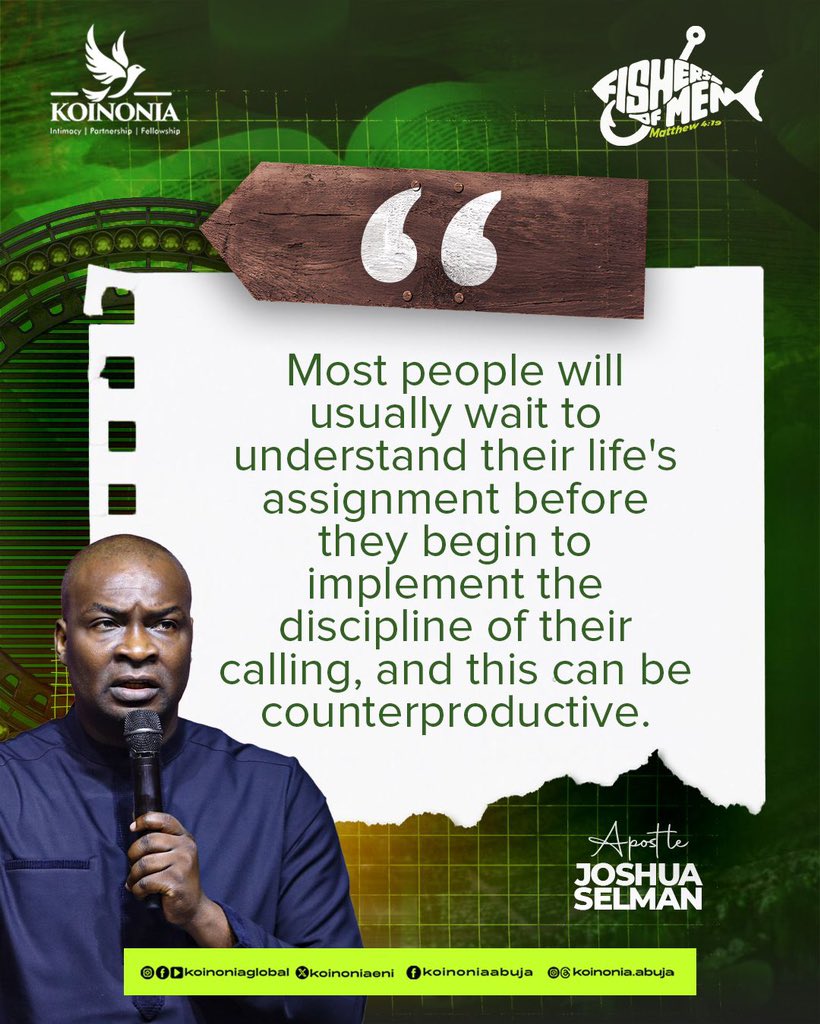 koinoniaeni's tweet photo. #ApostleJoshuaSelman
#FishersOfMen
#KoinoniaAbuja
#KoinoniaGlobal https://t.co/F5YPgxjrsW