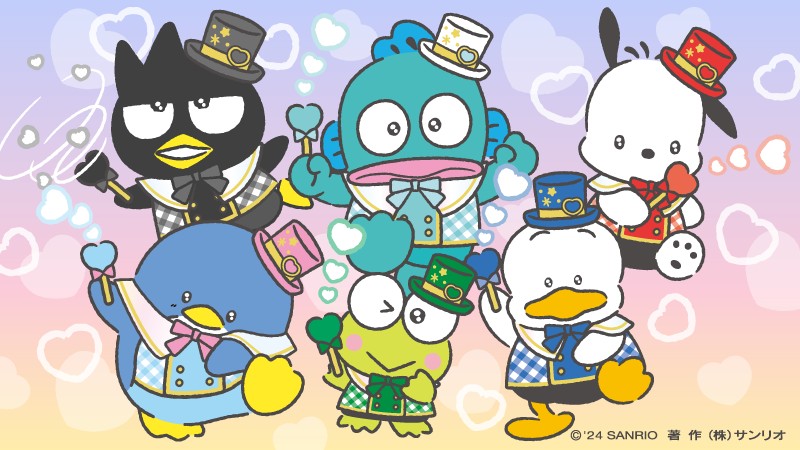 ポチャッコ「えいっ♡」 けろっぴ「ぼくたちのマスコットホルダーが