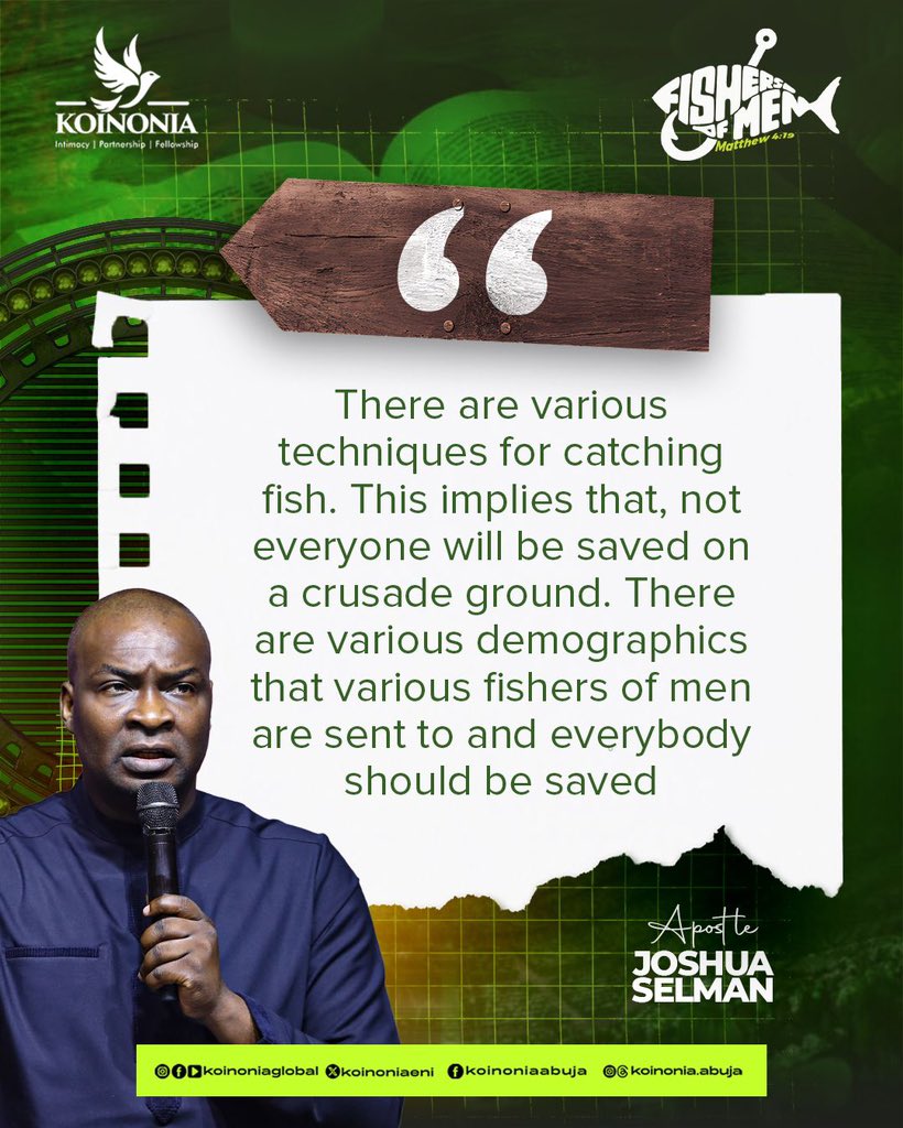 koinoniaeni's tweet image. #ApostleJoshuaSelman
#FishersOfMen
#KoinoniaAbuja
#KoinoniaGlobal