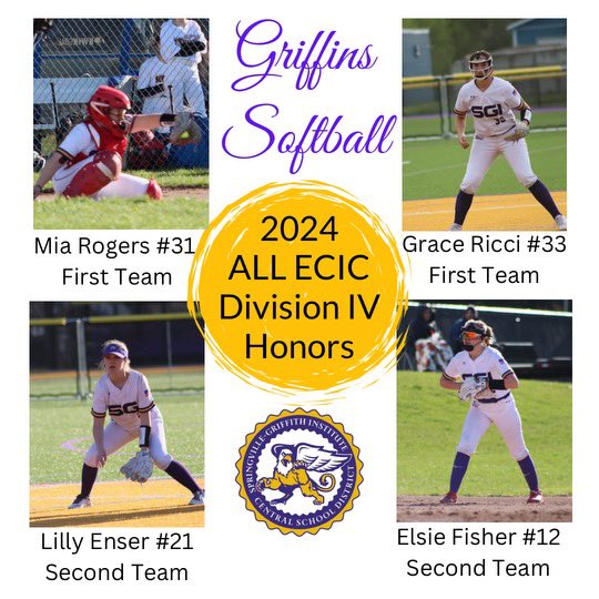 SGIsoftball's tweet photo. Congrats to our lady Griffs on all their accomplishment’s this season! @miarogers2025 https://t.co/0rREO8Wl2u