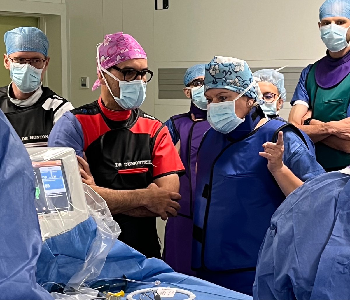 Great exchange at Clinic Pasteur, Toulouse, between our TAVR team and Didier Tchetche, Nicolas Dumonteil and their tremendous team/center...