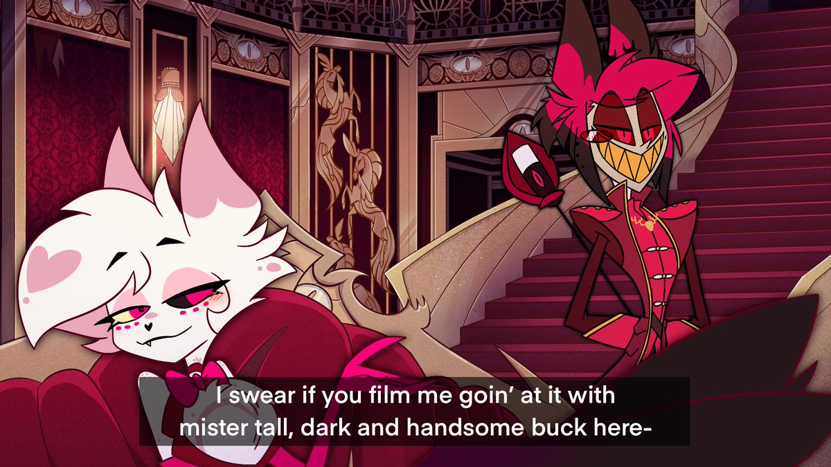 I can’t stop drawing him Ahahhaha 

#DoeAngelDust #radiodust #hazbinbinhotel #hazbinhotelalastor #hazbinhotelangeldust #angeldust #alastor