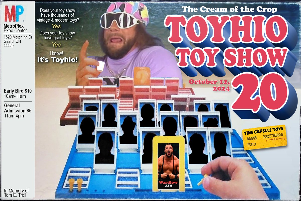 Toyhio returns Oct. 12th! Over 20,000sq ft of toys! Plus we are glad to announce that our first guest announcement is…. <a href="/RealWardlow/">Wardlow</a>!