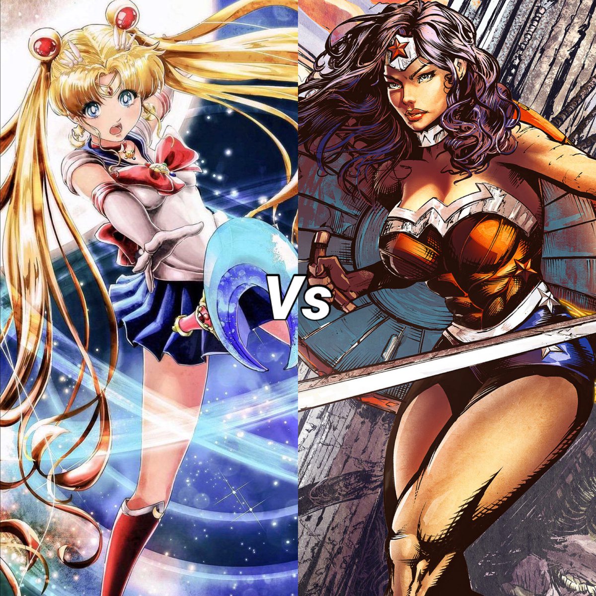 Usagi Tsukino vs Wonder Woman who will win.
#sailormoon #dccomics #wonderwoman #anime