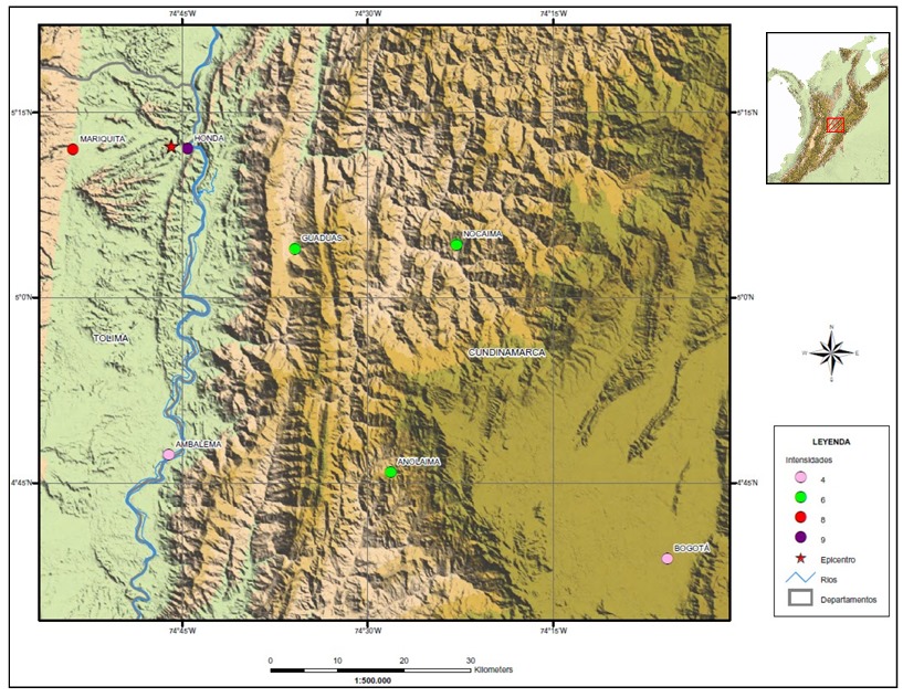 sobreriesgos_'s tweet photo. En 1805 (hace 219 años), se produjo un #terremoto (6.1Mw I:IV) en #Honda (#Tolima, #Colombia), que dejó 121 fallecidos y 109 lesionados. Se registraron 222 colapsos de edificaciones y daños en 353 más. Fue sentido en #Guaduas, #Nocaima, #Anolaima y #Ambalema. #desastreshistóricos https://t.co/w2o1ogMv8N