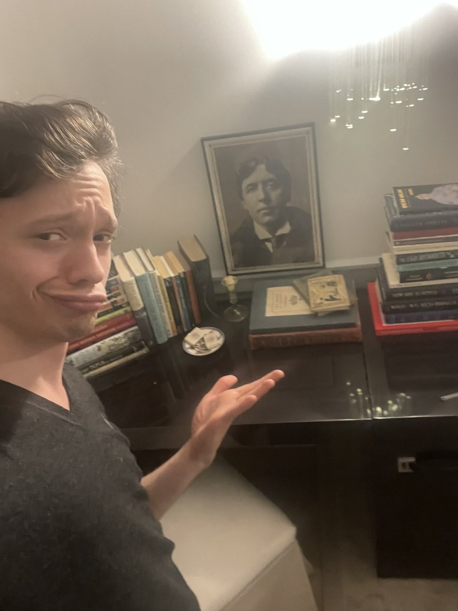So honoured to have visited and written a few words in the actual study of Oscar Wilde where “The Picture of Dorian Gray” was written (and hate to brag, but Sarah Snook is right before me in the visitor’s book — HOW SICK IS THAT?!)

Dorian: The Musical is <a href="/swkplay/">Southwark Playhouse</a> from July 4th!