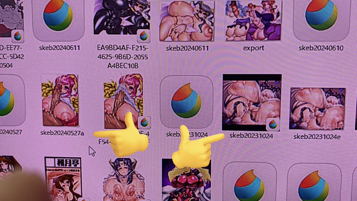 skebイラストは納品した日付でファイル名記入してるんだが…👈240527から👉231024まで……消え……た……吐きそう🤢死にそう☠️……ふぁっく…… 