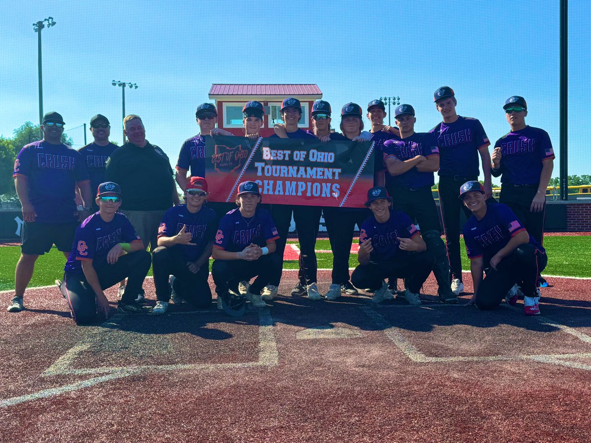 Congratulations to the 16U Ohio Crush on winning the Best Of Ohio “Ohio Valley Invite” 🏆