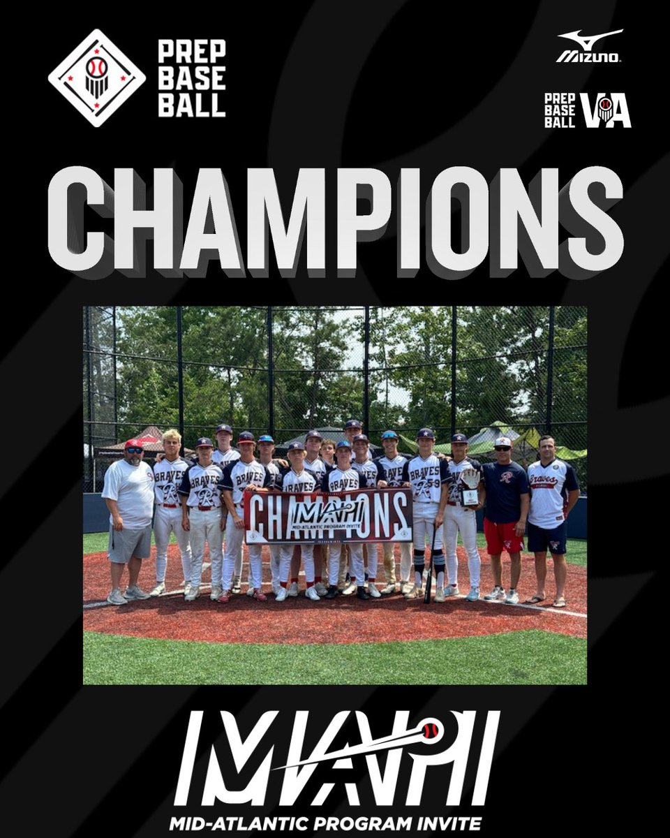 PrepBaseballVA's tweet image. 🚨16U #MAPI24 Champs🚨

Congrats to Braves Platinum for taking the 🏆

@PBR_Tournaments