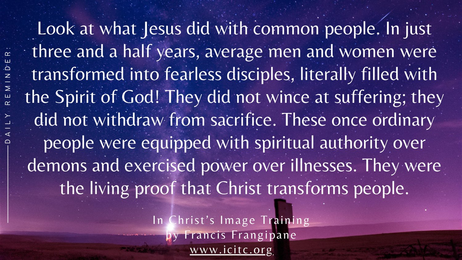 Francis Frangipane on X: “Look at what Jesus did with common