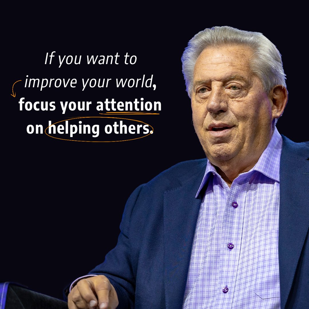 The key to success is this: putting others first in your life and leadership. Improving your world starts with helping others!