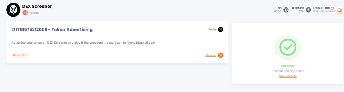 Dexscreener ADs Paid! #BabyWolf $WOLF #0x67

etherscan.io/tx/0x30dca87dd…