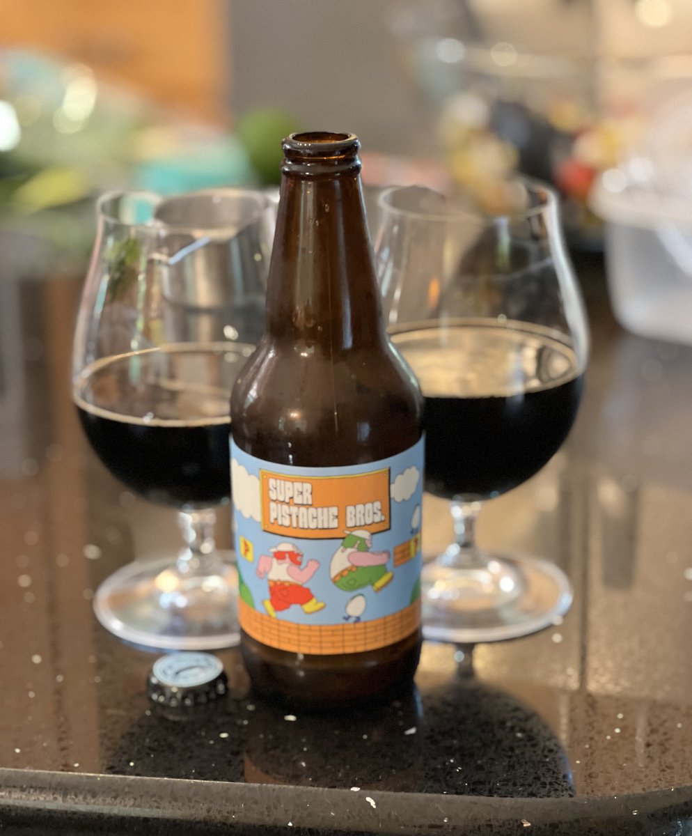 After seeing the <a href="/Cirque/">Cirque du Soleil</a> Bazaar show, I’m feeling bouncy! Grab a <a href="/prairieales/">Prairie Artisan Ales</a> Super Pastiche Bros BA imperial stout with pistachio, dark chocolate, marzipan &amp; hazelnut roasted coffee!

Big nutty lead with chocolate and coffee notes &amp; a sweet finish

Happy Dads Day!

#craftBeer