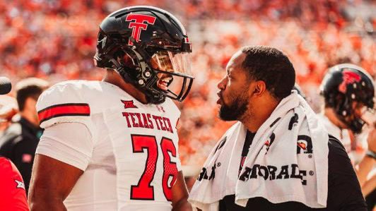 Primuss73's tweet photo. #AGTG After a great camp and conversation with @JoeyMcGuireTTU I am very very blessed to say I’ve received my 6th offer from the University Of Texas Tech!! #OYB #WreckEm 

@Coach_Fortune @CoachCam36 
@midlandhighfb @TFloss32 @adamgorney @ClayMcGuireTTU @BrooksJair @cbs7sports https://t.co/0d8vdQ68oz