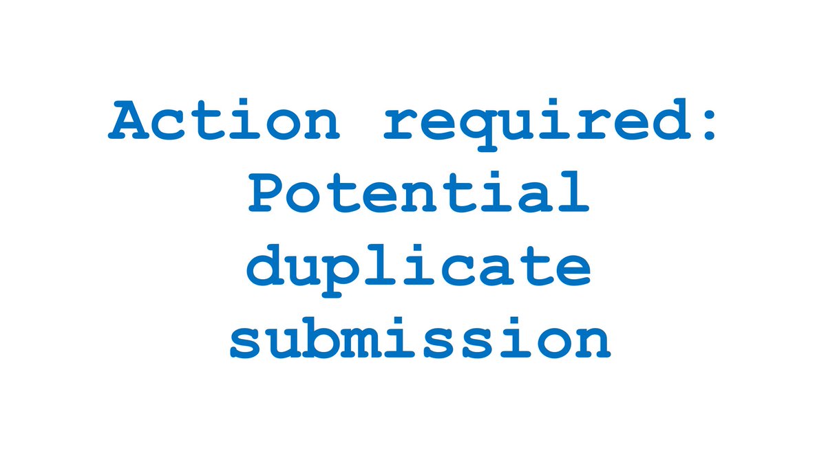 SaraDolnicar's tweet photo. #editorobservation

It's not OK to submit an article to more than 1 journal at the same time

Online submission systems alert editors to duplicate submissions

Prevent unnecessary desk rejections

Send you paper to 1 journal only

If rejected, revise+submit to another journal https://t.co/3jeGBmPRnY