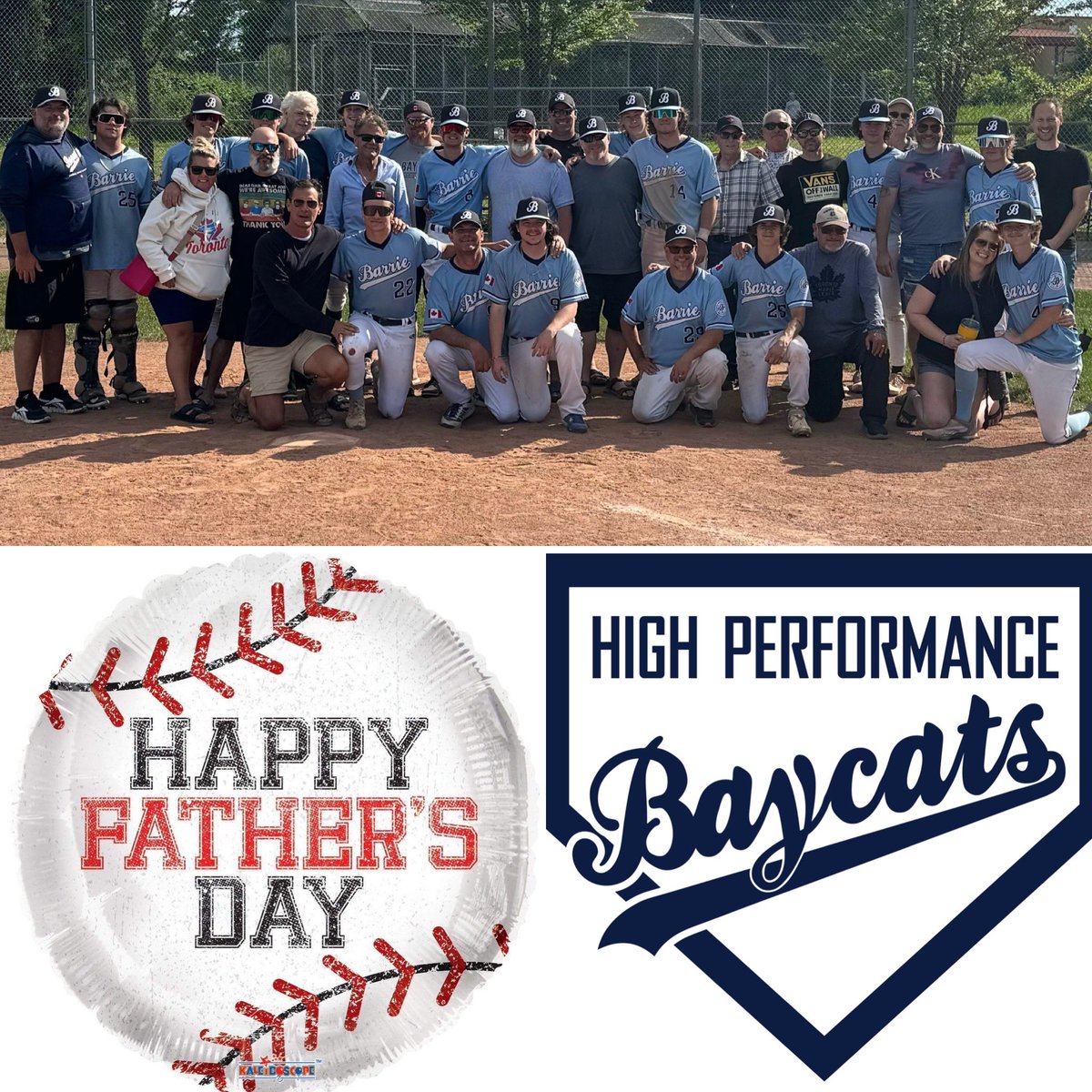 Todd Hamblin (@hambone9) on Twitter photo The 17U <a href="/HPBarrieBaycats/">HP Barrie Baycats</a> celebrate Father’s Day with an 8-0 win over East York. Josh Hewson struck out 4 over 6 innings to get the W. Tyson Groves went to 3/3 with 2 runs to lead the offence.
J.Hewson 6IP 6H 0R 4K
E.Haley 1IP 0H 0R 1K
T.Groves 3/3 2R
S.Ruzylo 2/3 1R 1RBI The 17U <a href="/HPBarrieBaycats/">HP Barrie Baycats</a> celebrate Father’s Day with an 8-0 win over East York. Josh Hewson struck out 4 over 6 innings to get the W. Tyson Groves went to 3/3 with 2 runs to lead the offence.
J.Hewson 6IP 6H 0R 4K
E.Haley 1IP 0H 0R 1K
T.Groves 3/3 2R
S.Ruzylo 2/3 1R 1RBI