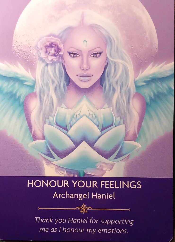 mysticjames1111's tweet image. 16/06/24
Angel Prayers Oracle Cards 
Honour Your #Feelings
Whatever is going on....feel into it.
Don't deny it.
Don't repress it.
Experience, #acknowledge and go with the flow of what you're experiencing.
Especially if it's difficult, negative or extremely challenging.
#emotions