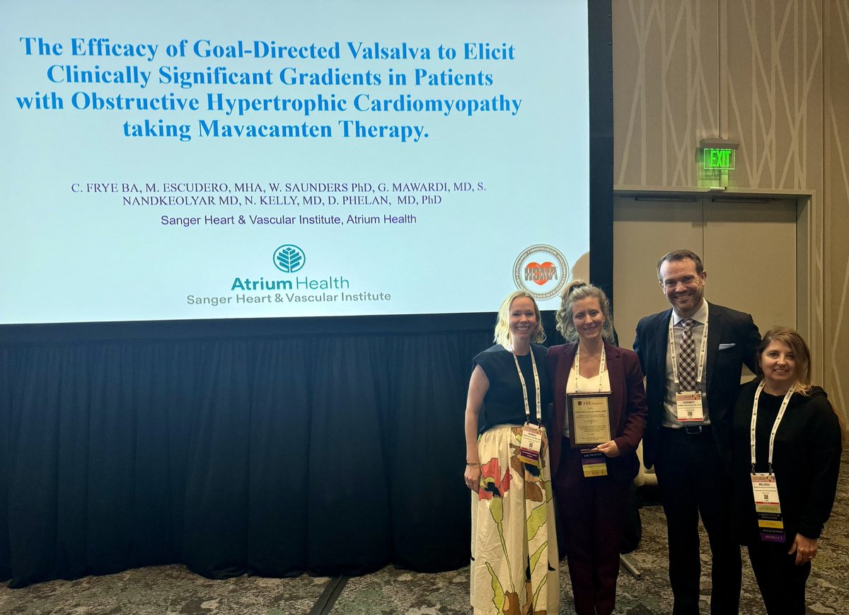 Dermot Phelan (@dermotphelanmd) on Twitter photo Incredibly proud of Cody Frye and Melissa Escudero for being recognized at the Brian Haluska awards <a href="/ASE360/">American Society of Echocardiography</a> - practice changing research being led by sonographer teammate’s!🏆<a href="/AtriumSHVI/">Atrium Health Sanger Heart & Vascular Institute</a> Incredibly proud of Cody Frye and Melissa Escudero for being recognized at the Brian Haluska awards <a href="/ASE360/">American Society of Echocardiography</a> - practice changing research being led by sonographer teammate’s!🏆<a href="/AtriumSHVI/">Atrium Health Sanger Heart & Vascular Institute</a>