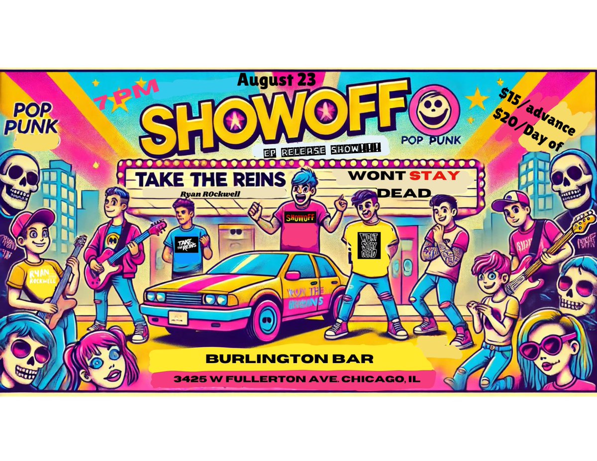 Supporting our homies for their EP release show. Hope to see all your smiling faces! #smiles #tacos #kittens #ReleaseDate #AI #moveover