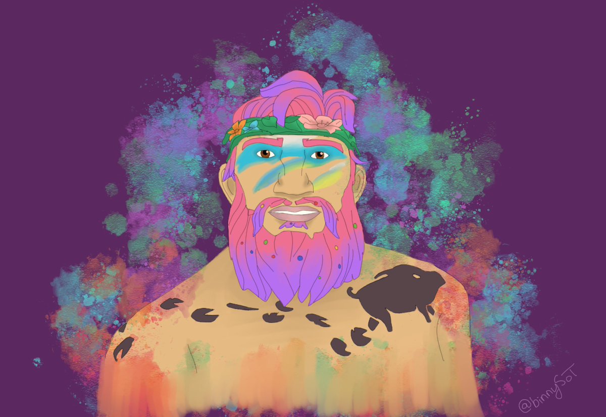 Decided to draw <a href="/MurpheyLives/">Wild Hog Murph</a> just for the fun of it🤍 absolutely love their pirate🥰

#BeMorePirate <a href="/SeaOfThieves/">Sea of Thieves</a>