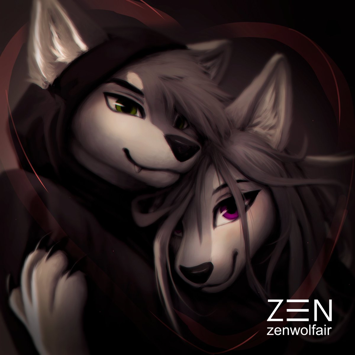I made this for my whatsapp profile picture, and now all my friends know that I'm a furry x''d