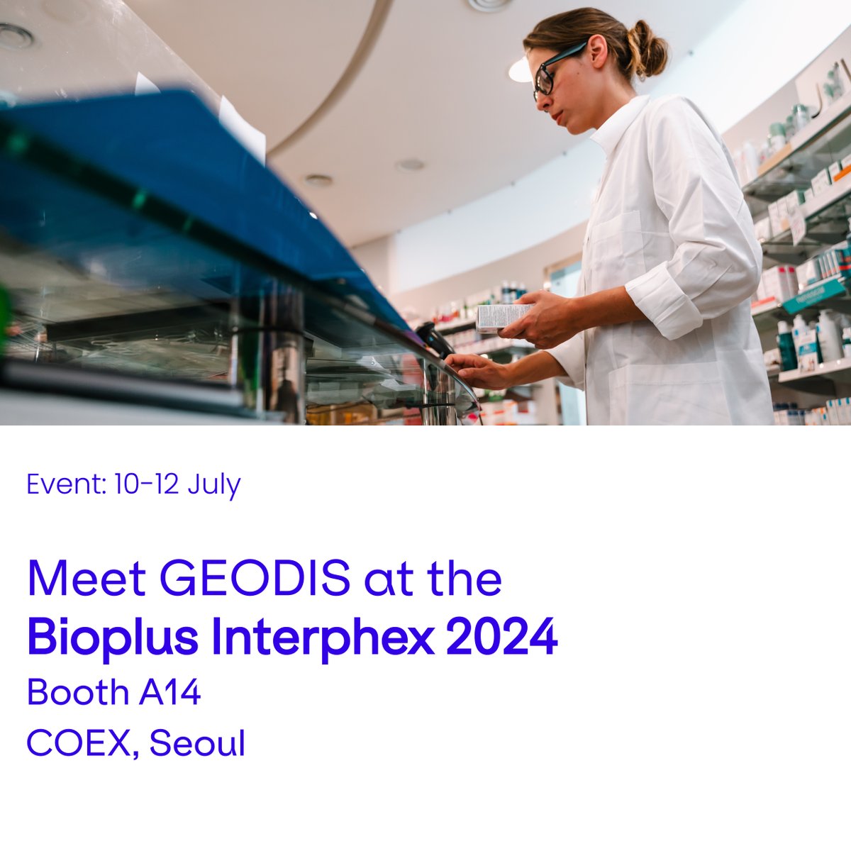 GEODIS_Group's tweet image. 📅 #MeetGEODIS |#GEODIS will take part in the #BioplusInterphex Korea on July 10 to 12 at the COEX in Seoul!
Meet our team of #Logistics and #Healthcare experts at booth A14 and learn how #GEODIS can strengthen your #SupplyChain visibility and resilience
➡️bit.ly/3Kor7lB