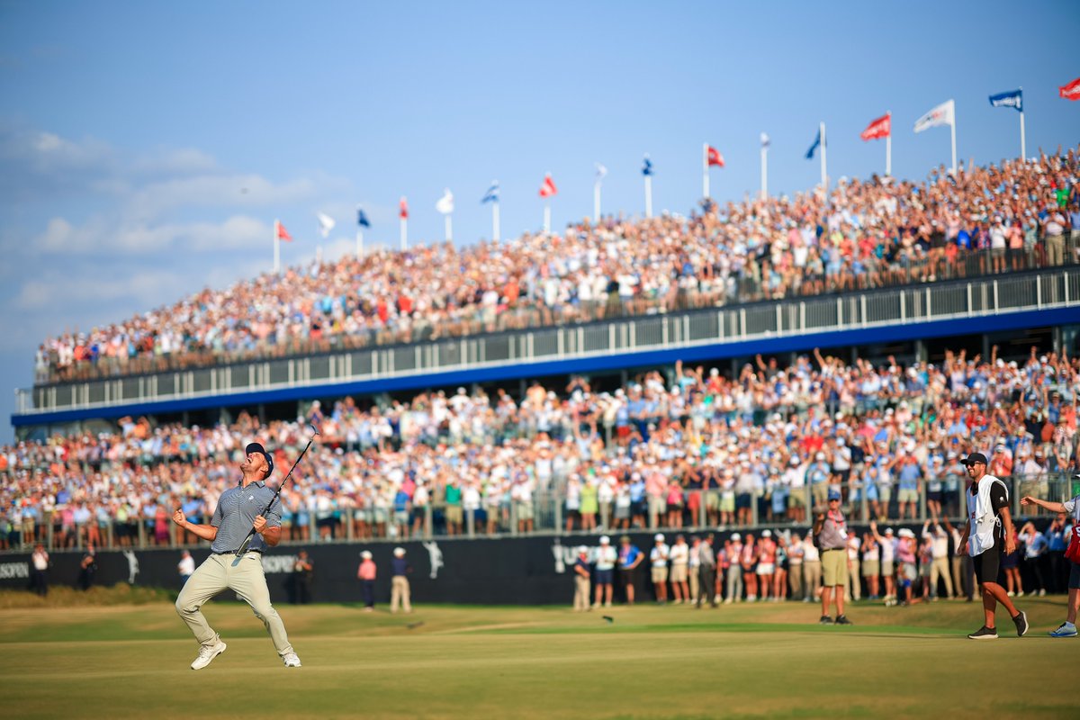 usopengolf's tweet image. THE SCENE ON 18 ‼️

What a moment.